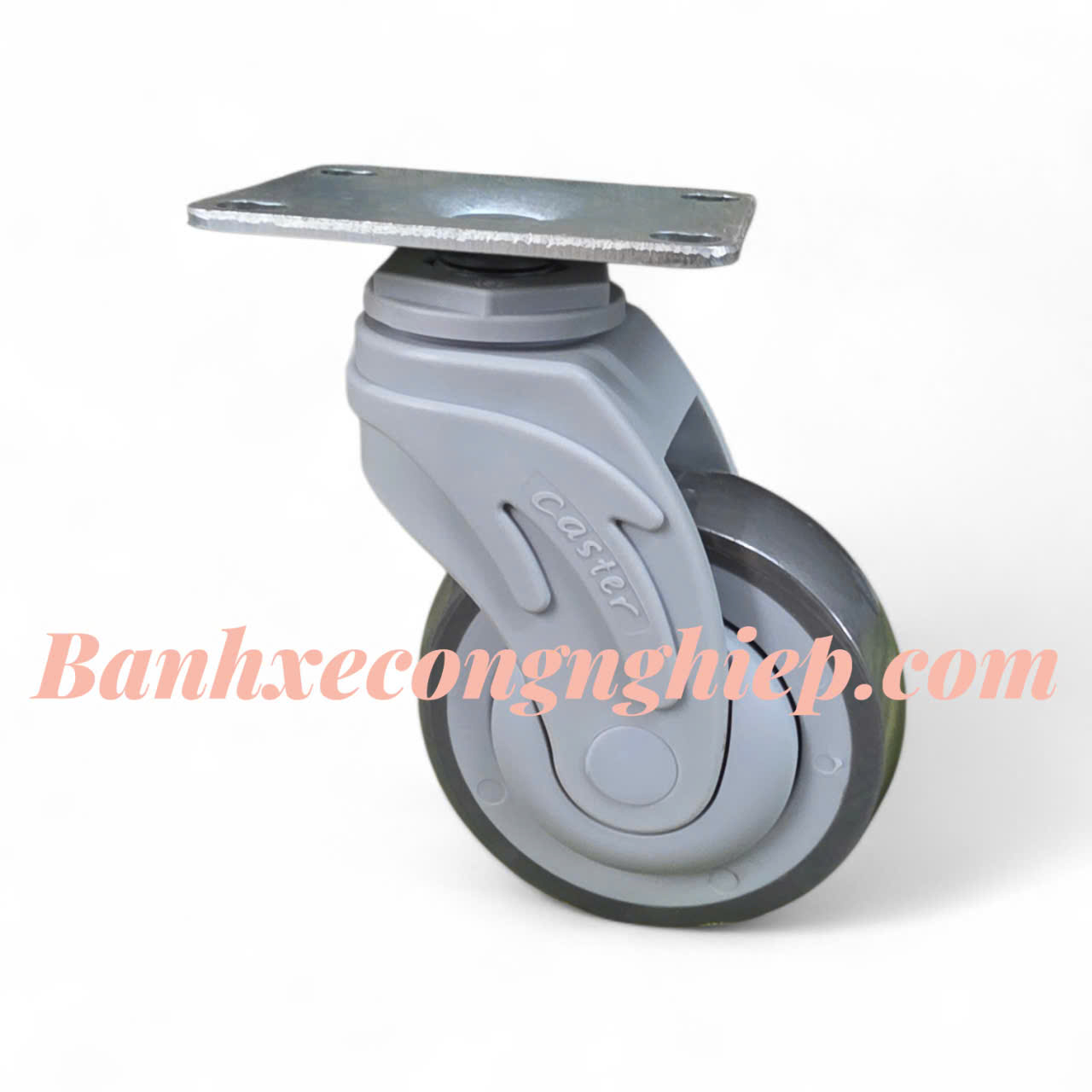 Bánh xe TPR75mm, 100mm, 125mm càng nhựa Nylon Caster Serie 2
