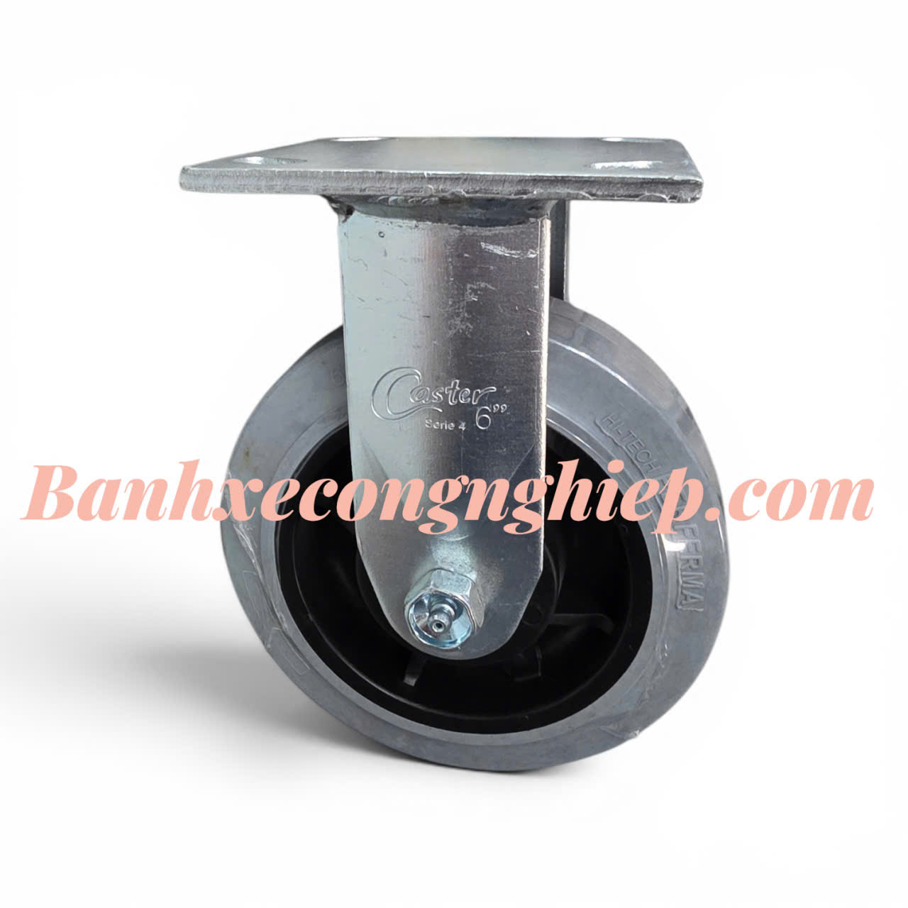 Bánh xe chống tĩnh điện ESD Hi-tech Perferma 100mm, 125mm, 150mm, 200mm càng thép cố định Caster Serie 4 tải nặng