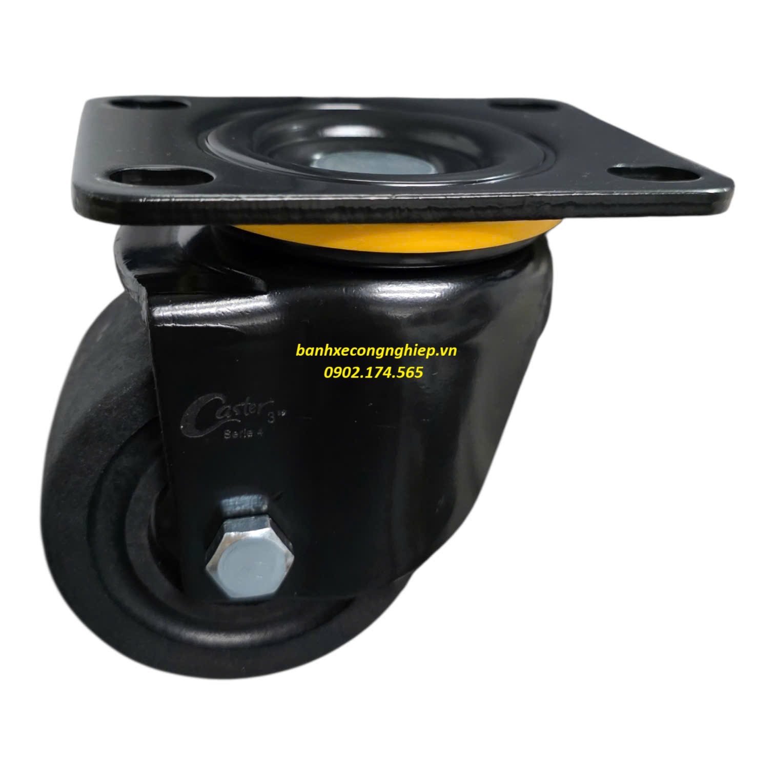 Bánh xe PA 65mm, 75mm siêu tải càng xoay Caster Serie 4