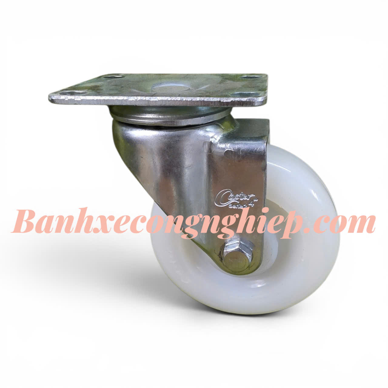 Bánh xe PA phi 75mm, 100mm, 125mm càng thép xoay Caster Serie 2 tải trung